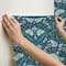 RoomMates Enchanted Forest Damask Peel & Stick Wallpaper